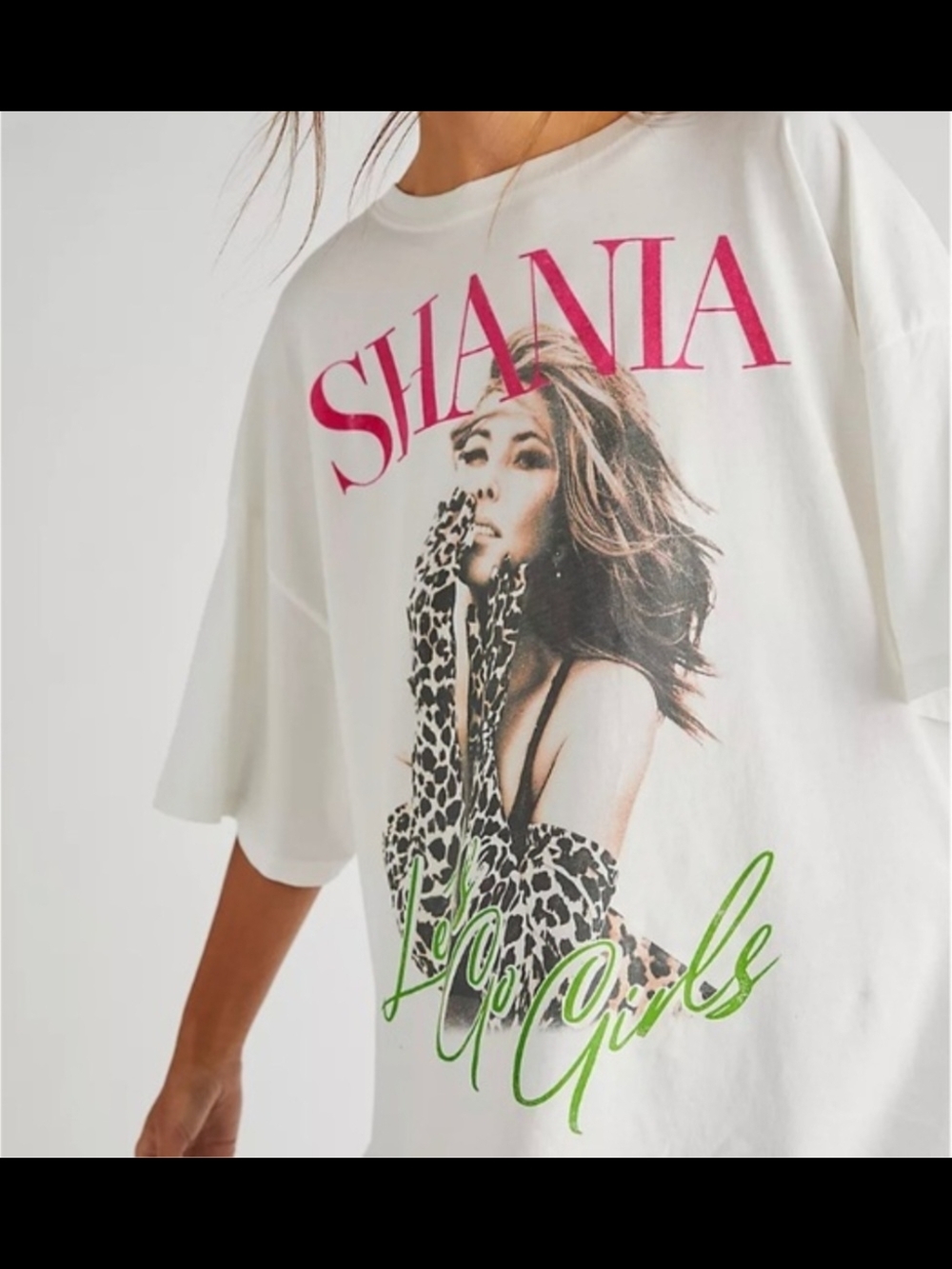 Daydreamer Shania Twain Let’s Go Girls Oversized Tee Free People O/S P2P 30-36
